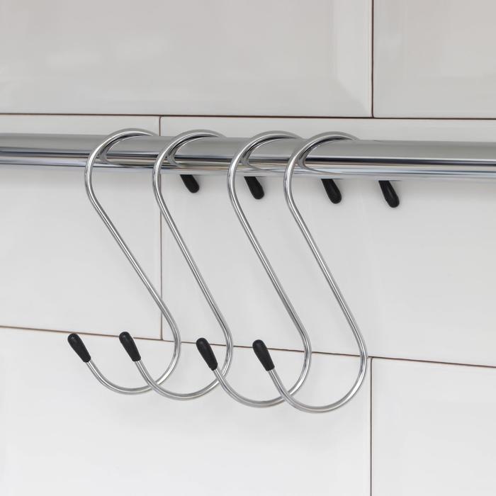 Набор крючков для рейлинга, d=3,5 см, 10 см, 4 шт, цвет хром
Набор крючков для рейлинга, d=3,5 см, 10 см, 4 шт, цвет хром