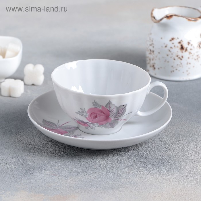 Чайная пара «Дикая роза», 200 мл
Чайная пара «Дикая роза», 200 мл