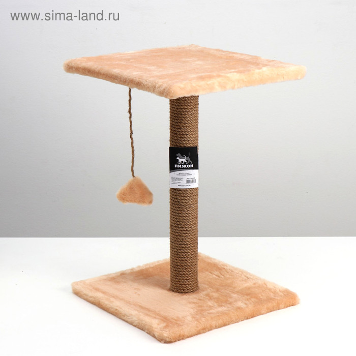 Когтеточка "Столбик" с полкой и игрушкой, 40 х 40 х 60 см микс цветов
Когтеточка "Столбик" с полкой и игрушкой, 40 х 40 х 60 см микс цветов