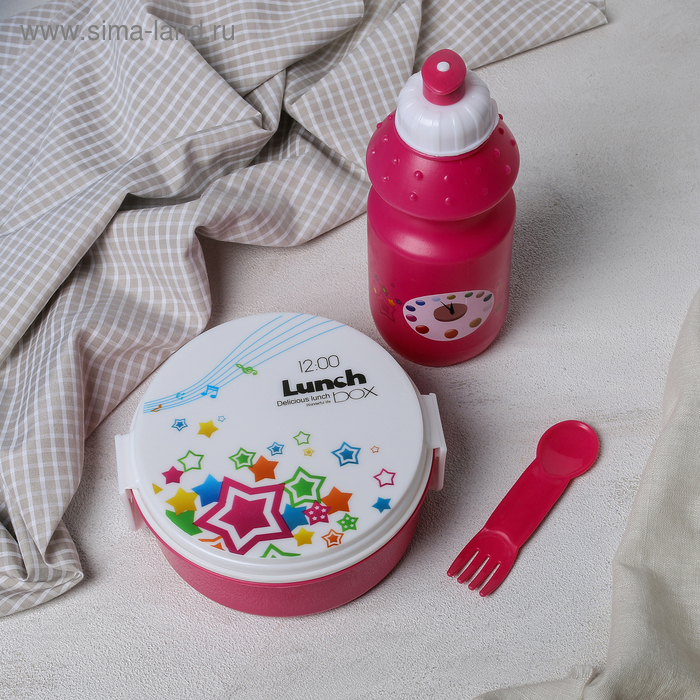 Набор из ланч-бокса и бутылки 250/250 мл "Люмен", цвета МИКС
Набор из ланч-бокса и бутылки 250/250 мл "Люмен", цвета МИКС