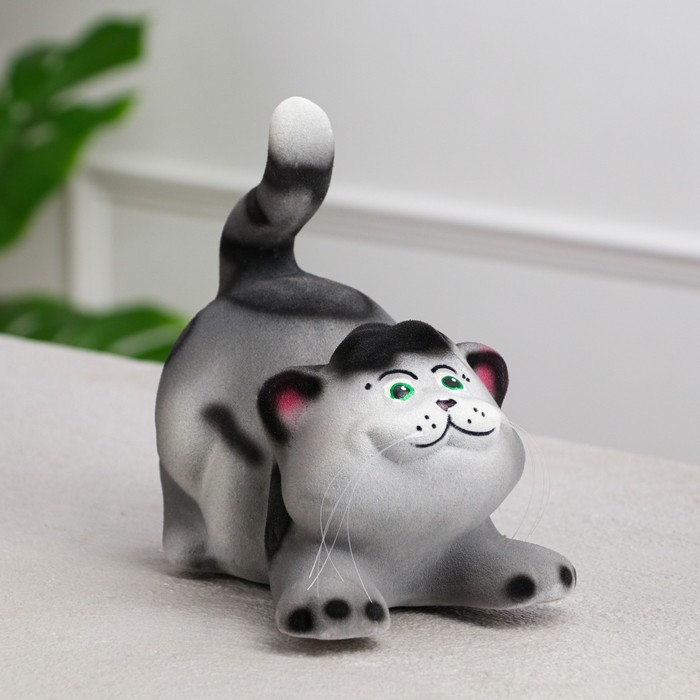 Копилка "Кот Афоня", флок, серая, 18 см
Копилка "Кот Афоня", флок, серая, 18 см