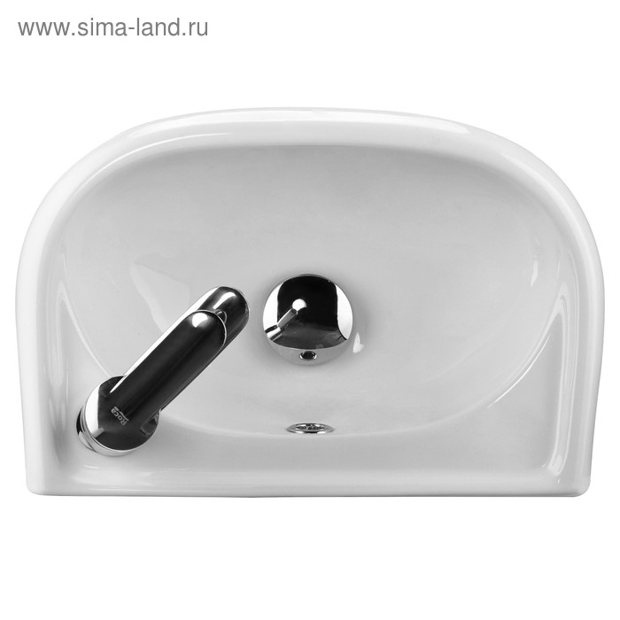 фото Раковина santek «бриз-40» c правым отверстием под смеситель, без пьедестала