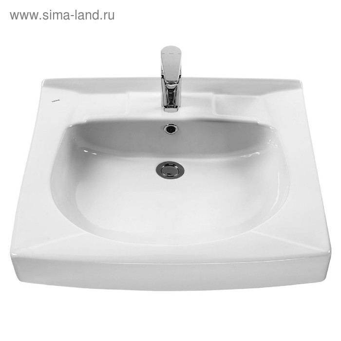 фото Раковина santek «пилот 60/60» c кронштейном, крепежом и сифоном