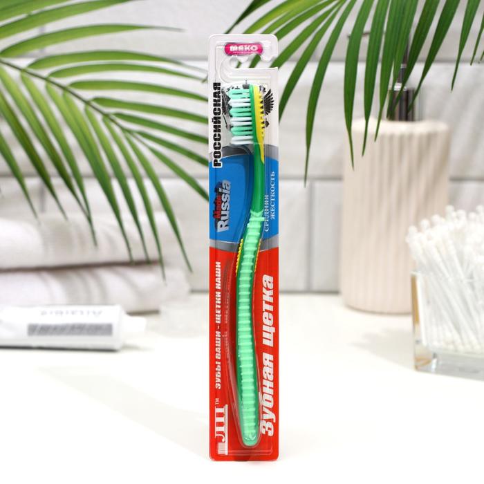 Зубная щетка ЛенПластПолимер "Российская", с подушкой для чистки языка
Зубная щетка ЛенПластПолимер "Российская", с подушкой для чистки языка