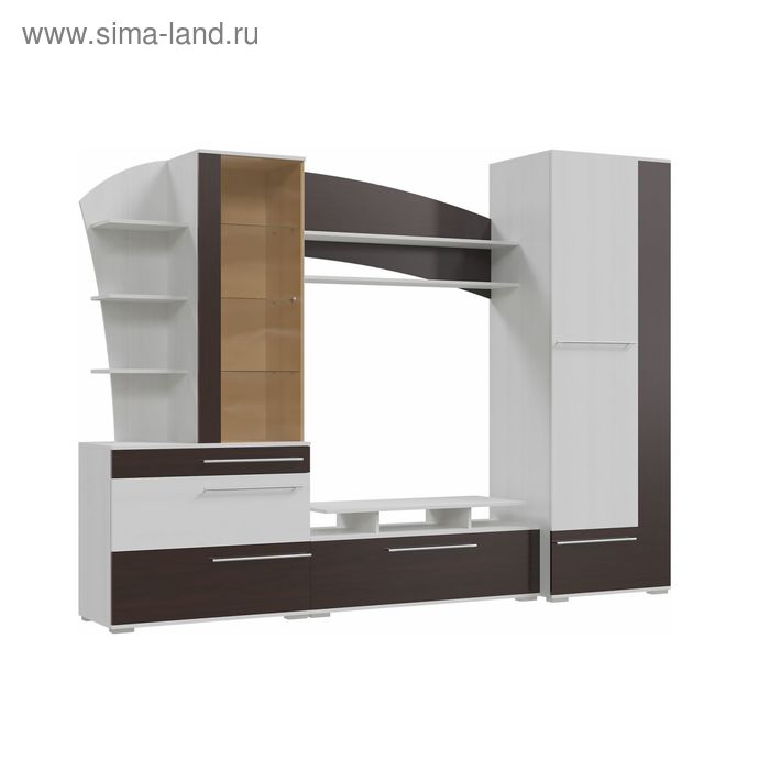 Стенка Глория 2800х580х2150 Рамух белый/Венге
Стенка Глория 2800х580х2150 Рамух белый/Венге