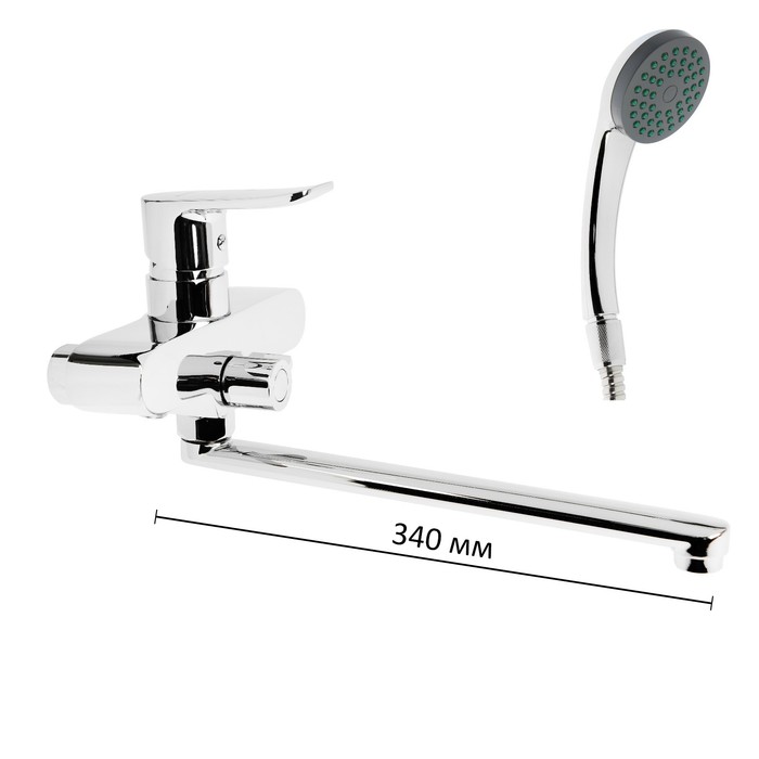 Смеситель для ванны Accoona А87112, однорычажный, хром
Смеситель для ванны Accoona А87112, однорычажный, хром