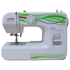 Швейная машина Janome Sew Line 200, 40 Вт, 11 операций, полуавтомат, бело-зелёная
Швейная машина Janome Sew Line 200, 40 Вт, 11 операций, полуавтомат, бело-зелёная