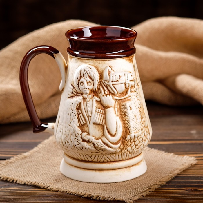 Пивная кружка "Евро Кавказ", под шамот, 1.3 л
Пивная кружка "Евро Кавказ", под шамот, 1.3 л