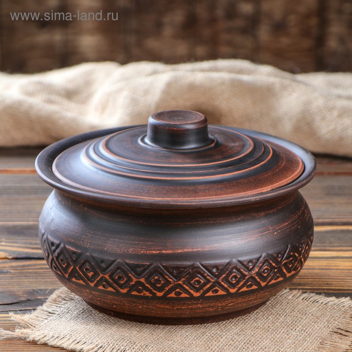 Жаровня, декор, красная глина, 1.5 л
Жаровня, декор, красная глина, 1.5 л