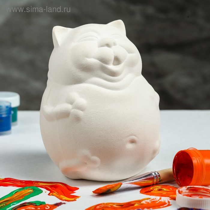 Копилка-раскраска "Кот колобок", под роспись, 15 см
Копилка-раскраска "Кот колобок", под роспись, 15 см