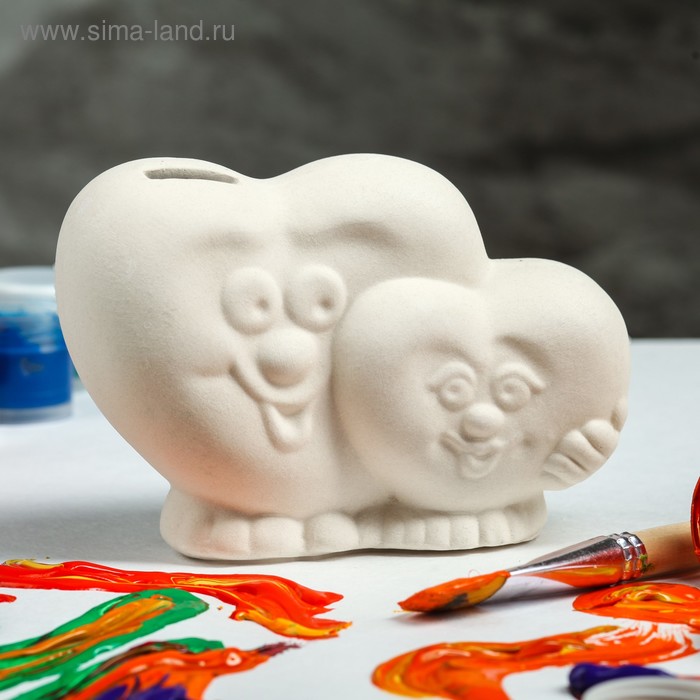 Копилка -раскраска "Сердце двойное", под роспись, 10 см
Копилка -раскраска "Сердце двойное", под роспись, 10 см