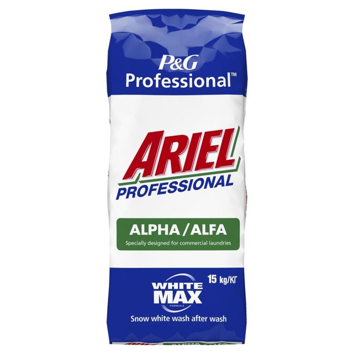 Стиральный порошок Ariel Professional Alpha, автомат, 15 кг
Стиральный порошок Ariel Professional Alpha, автомат, 15 кг
