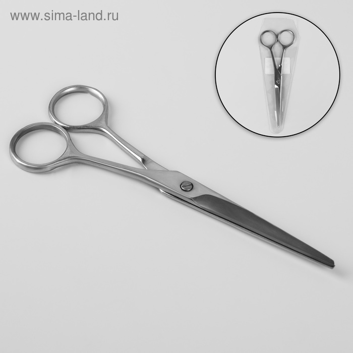 Ножницы парикмахерские, лезвие — 6,7 см, цвет серебряный
Ножницы парикмахерские, лезвие — 6,7 см, цвет серебряный