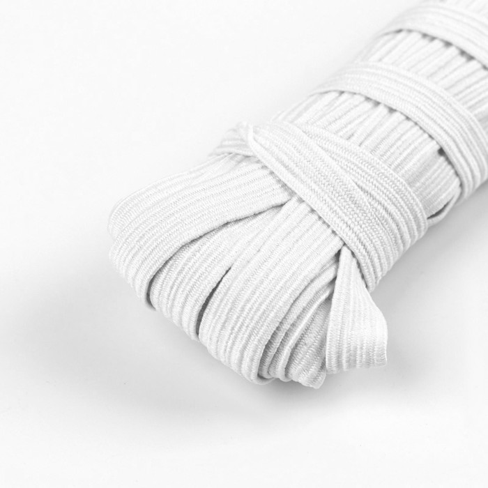 Резинка эластичная, 10 мм, 10 ± 1 м, цвет белый
Резинка эластичная, 10 мм, 10 ± 1 м, цвет белый