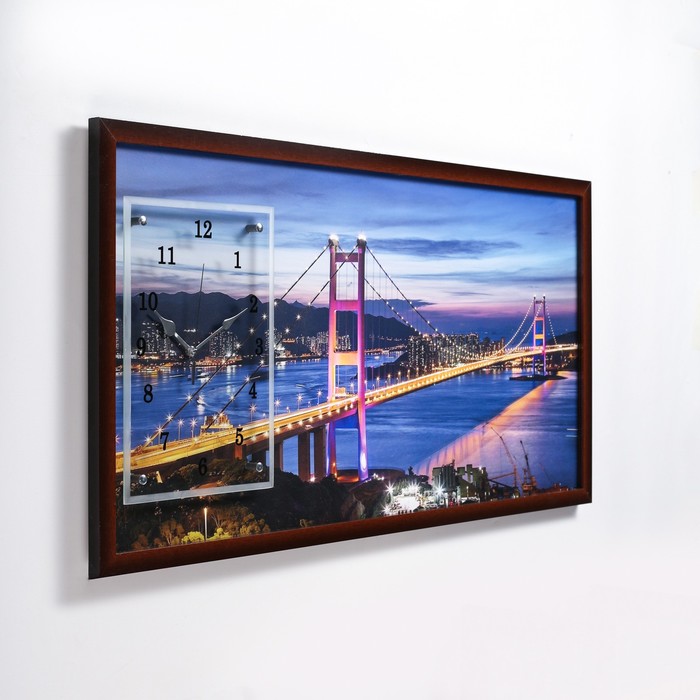 фото Часы-картина настенные, серия: город, "сан-франциско", 50 х 100 см сюжет