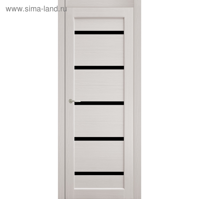 Дверное полотно остекленное Аврора Дуб перламутр, черный лакобель 2000х600
Дверное полотно остекленное Аврора Дуб перламутр, черный лакобель 2000х600