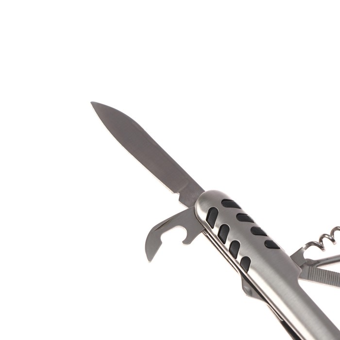 фото Нож швейцарский мастер к 7в1 рукоять с насечками мастер к.