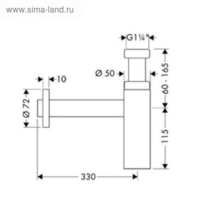 фото Сифон для раковины hansgrohe flowstar s 52105000