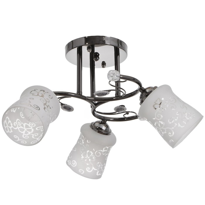 Люстра "Магнолия" 3x40Вт E27 антрацит 57х57х26см.
Люстра "Магнолия" 3x40Вт E27 антрацит 57х57х26см.