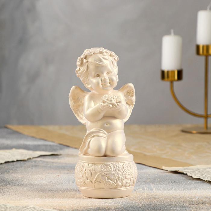 Статуэтка "Ангел с букетом", перламутровая, 19 см
Статуэтка "Ангел с букетом", перламутровая, 19 см
