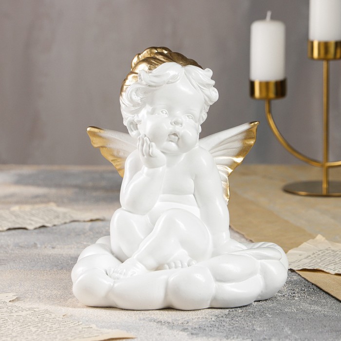 Статуэтка "Ангел мечтающий", золотистый цвет, 22 см
Статуэтка "Ангел мечтающий", золотистый цвет, 22 см