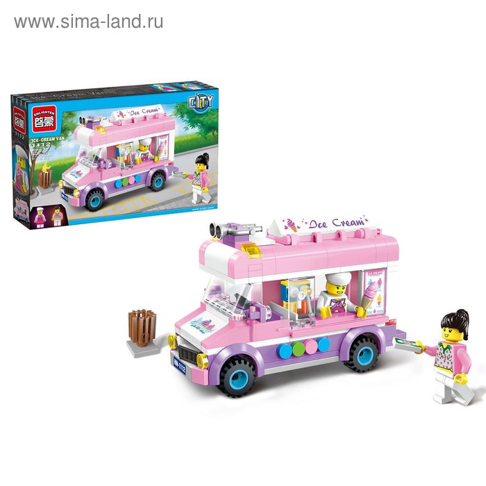 Конструктор «Передвижное кафе-мороженое», 212 деталей и 2 минифигуры
Конструктор «Передвижное кафе-мороженое», 212 деталей и 2 минифигуры