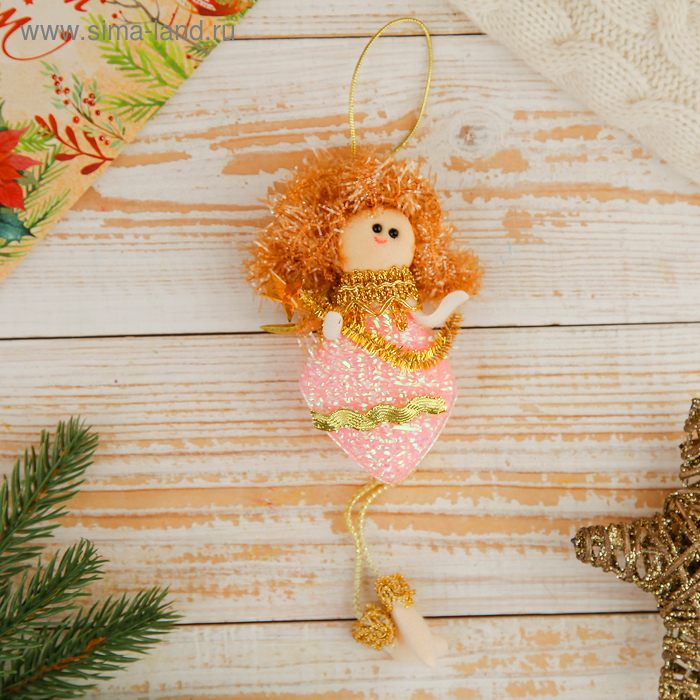 Мягкая подвеска "Ангелочек - ромбик со звездой" 16,5*7 см розовый
Мягкая подвеска "Ангелочек - ромбик со звездой" 16,5*7 см розовый