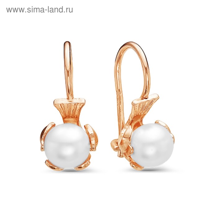 Серьги "Жемчужинка" в оправе, позолота
Серьги "Жемчужинка" в оправе, позолота