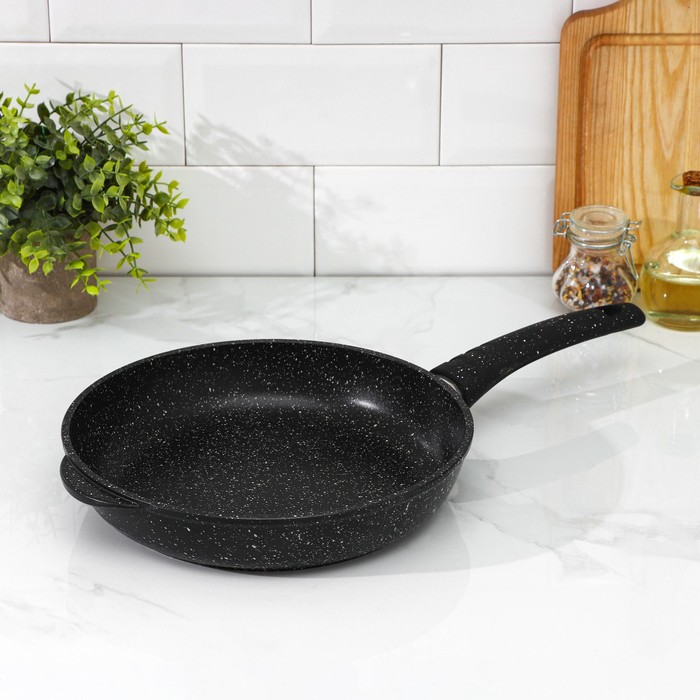Сковорода «Гранит», d=26 см, пластиковая ручка, антипригарное покрытие, цвет чёрный
Сковорода «Гранит», d=26 см, пластиковая ручка, антипригарное покрытие, цвет чёрный