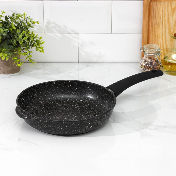 Сковорода «Гранит», d=24 см, пластиковая ручка, антипригарное покрытие, цвет чёрный
Сковорода «Гранит», d=24 см, пластиковая ручка, антипригарное покрытие, цвет чёрный