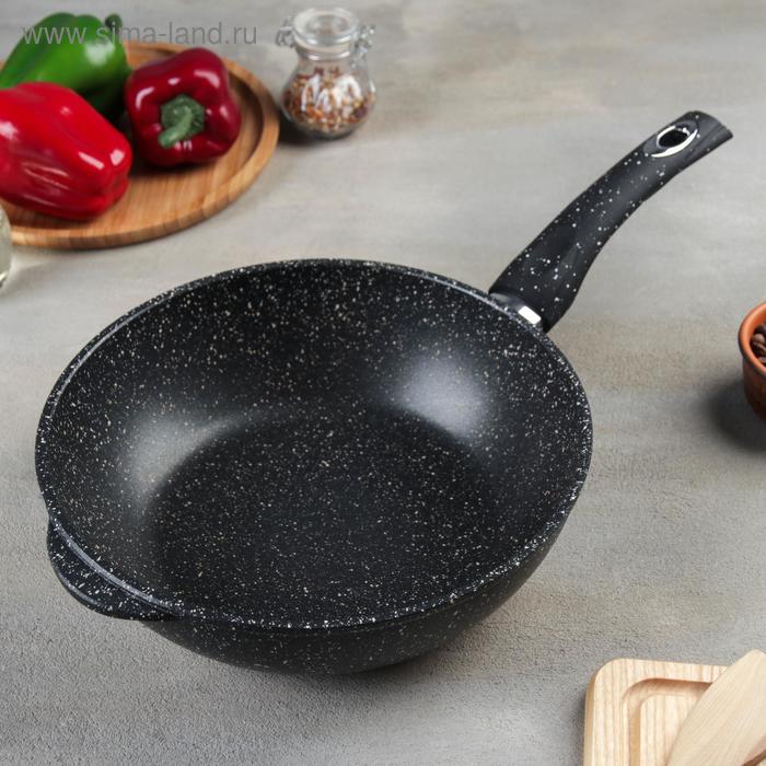 Сотейник «Гранит», d=27,5 см, пластиковая ручка, антипригарное покрытие, цвет чёрный
Сотейник «Гранит», d=27,5 см, пластиковая ручка, антипригарное покрытие, цвет чёрный