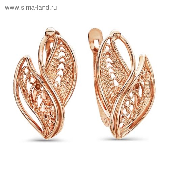 Серьги позолота "Лепесточки" 
Серьги позолота "Лепесточки"