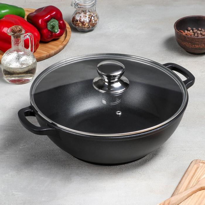 Казан «Классик», d=28 см, стеклянная крышка, антипригарное покрытие
Казан «Классик», d=28 см, стеклянная крышка, антипригарное покрытие