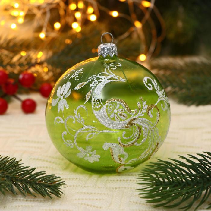 фото Шар "жар птица" 9,5 см микс бирюсинка