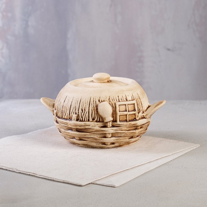 Горшок духовой "Изба", с ручками, под шамот, 0.6 л
Горшок духовой "Изба", с ручками, под шамот, 0.6 л