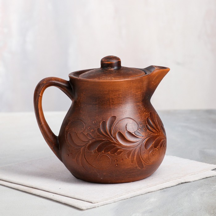 Кувшин "Сливочник", декор, красная глина, 1.5 л
Кувшин "Сливочник", декор, красная глина, 1.5 л