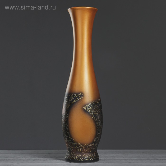 Ваза керамическая "Грация", напольная, золотистая, акрил, 69 см
Ваза керамическая "Грация", напольная, золотистая, акрил, 69 см