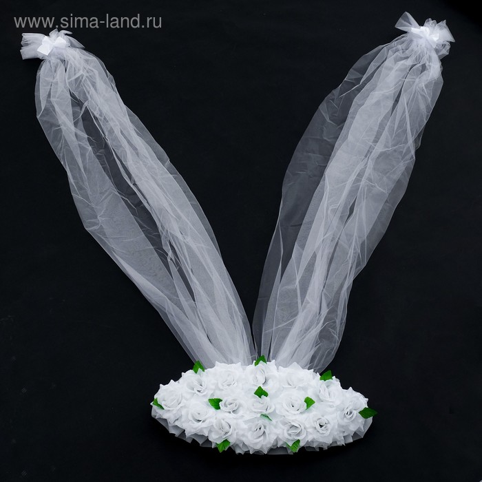 Букет на радиатор с лентами из фатина, белый
Букет на радиатор с лентами из фатина, белый