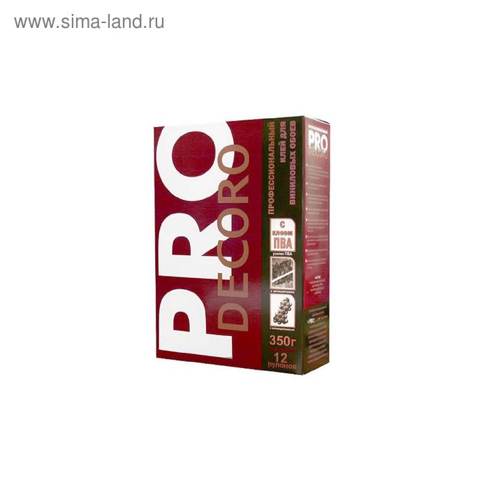 Клей для виниловых обоев Decoro PRO ART 510-350, 350 г (на 10-12 рулонов)
Клей для виниловых обоев Decoro PRO ART 510-350, 350 г (на 10-12 рулонов)