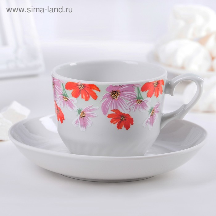 Чайная пара «Космея»: чашка 250 мл, блюдце d=15 см
Чайная пара «Космея»: чашка 250 мл, блюдце d=15 см