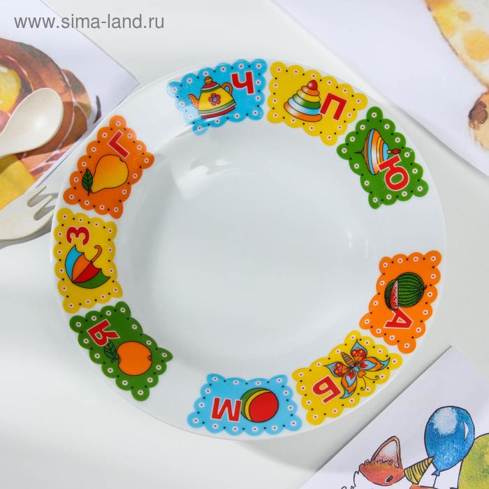 Тарелка глубокая «Азбука», 230 мл d=20 см,
Тарелка глубокая «Азбука», 230 мл d=20 см,