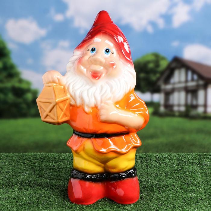 Садовая фигура "Гном с фонарем", разноцветная, 39 см, микс
Садовая фигура "Гном с фонарем", разноцветная, 39 см, микс