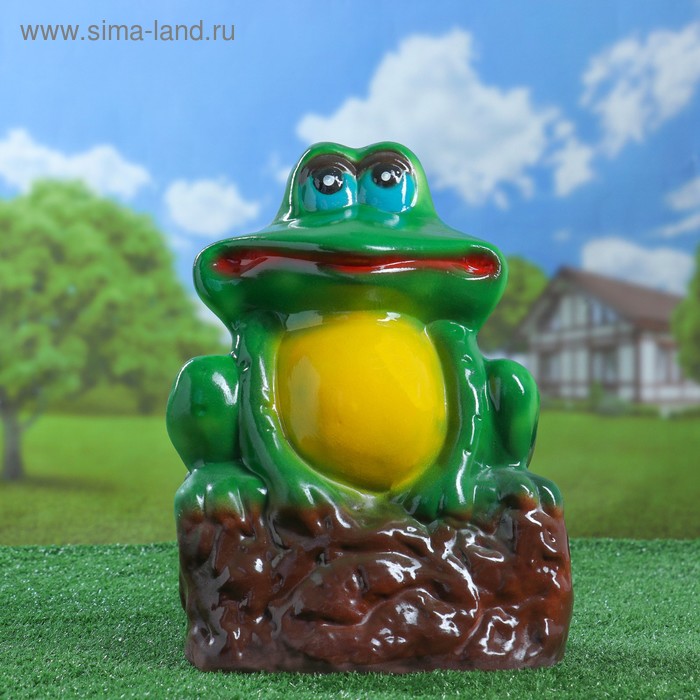 Садовая фигура "Лягушка на камне", разноцветная, 35 см, микс
Садовая фигура "Лягушка на камне", разноцветная, 35 см, микс