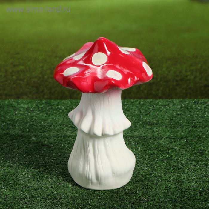 Садовая фигура "Мухомор с юбкой", керамика, 28 см
Садовая фигура "Мухомор с юбкой", керамика, 28 см