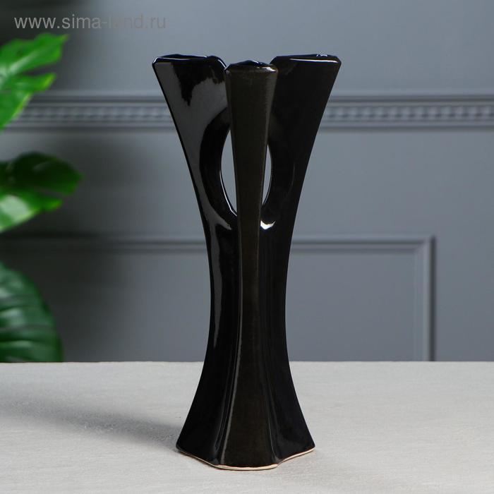 Ваза настольная "Хай-тек", чёрная, керамика, 30 см
Ваза настольная "Хай-тек", чёрная, керамика, 30 см