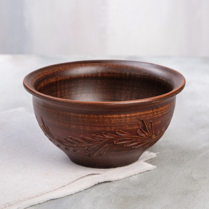 Салатник "Резной узор", декор, красная глина, 1 л
Салатник "Резной узор", декор, красная глина, 1 л