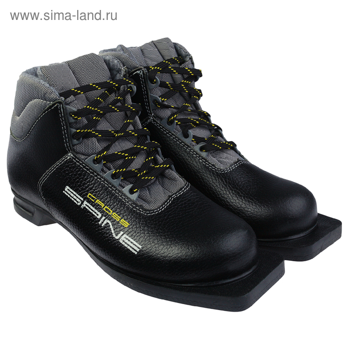 Ботинки лыжные SPINE Cross 35, NN75, искусственная кожа, натуральная кожа, цвет чёрный, лого жёлтый/белый, размер 32
Ботинки лыжные SPINE Cross 35, NN75, искусственная кожа, натуральная кожа, цвет чёрный, лого жёлтый/белый, размер 32
