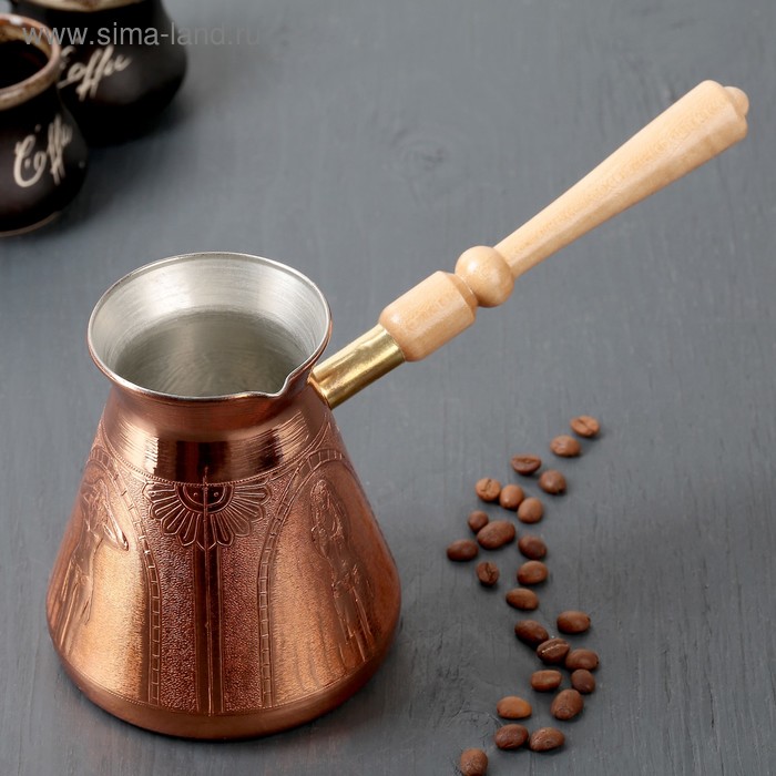 Турка медная «Идеальная жена», 650 мл, съёмная ручка
Турка медная «Идеальная жена», 650 мл, съёмная ручка