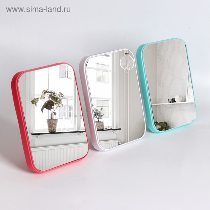 Зеркало настольное, зеркальная поверхность 12,7 × 17,7 см, цвет МИКС
Зеркало настольное, зеркальная поверхность 12,7 × 17,7 см, цвет МИКС