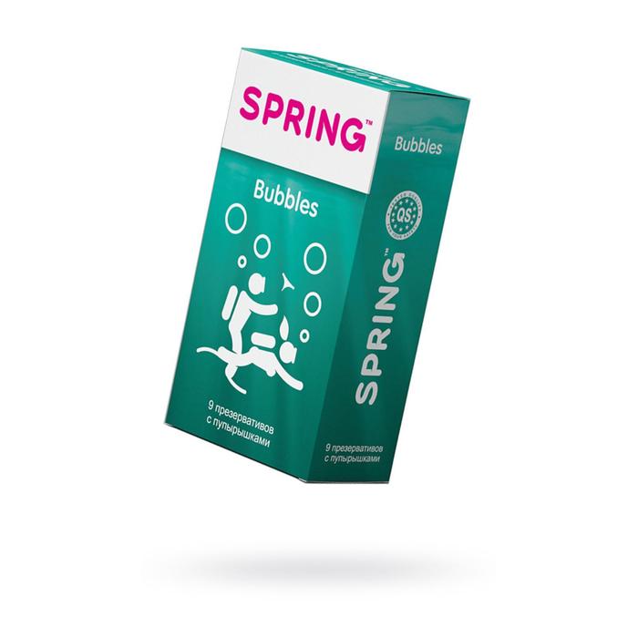 Презервативы с пупырышками SPRING Bubbles купить со скидкой в секс шопе  Презервативы  Стимулирующие